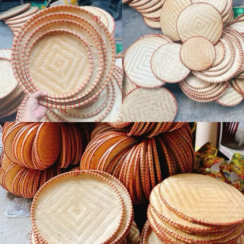Mẹt tre đủ các size 20-25-30-35-40 cm dùng trang trí đựng món ăn
