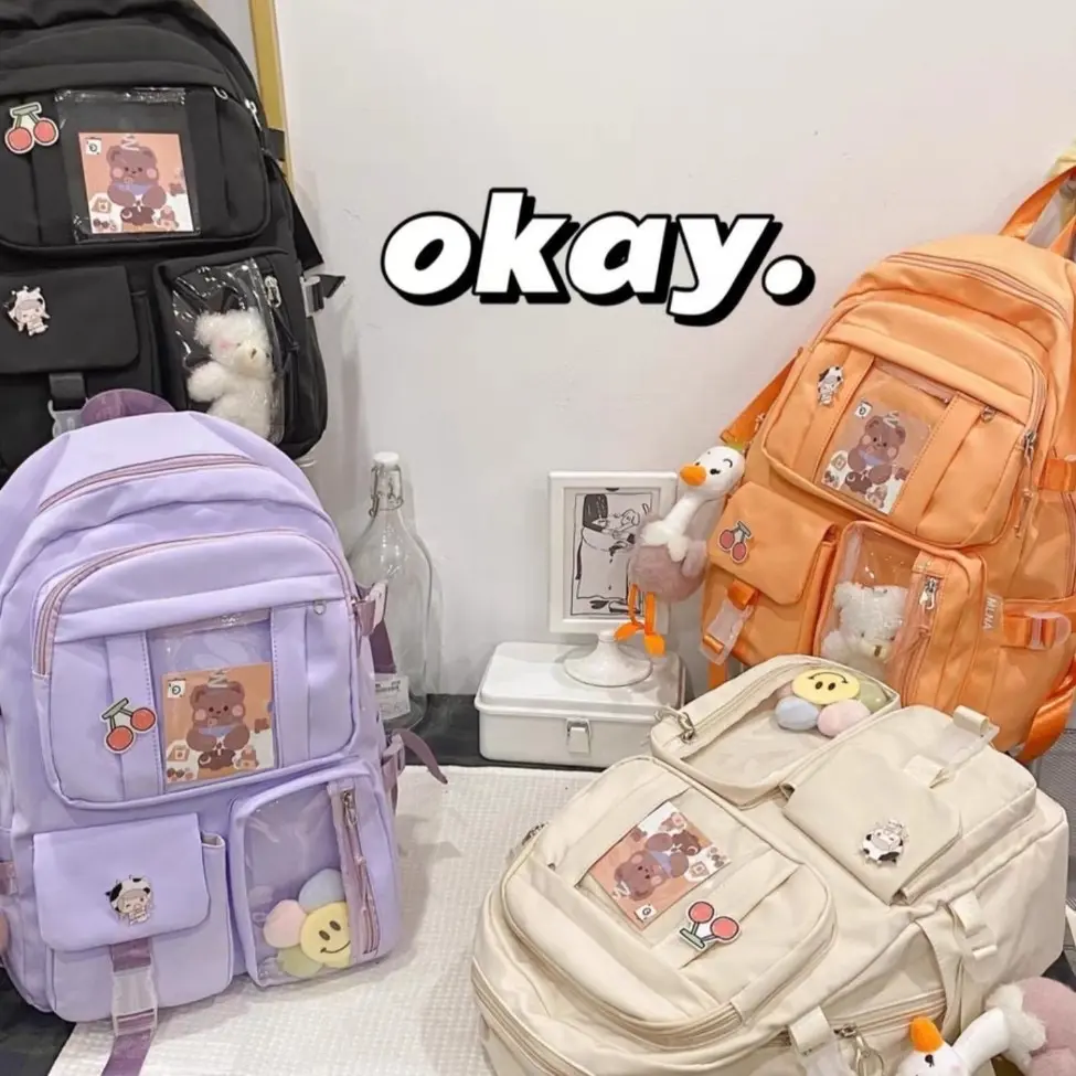 Balo ulzzang đi học_3 hộp kính Đeo Vai Backpack