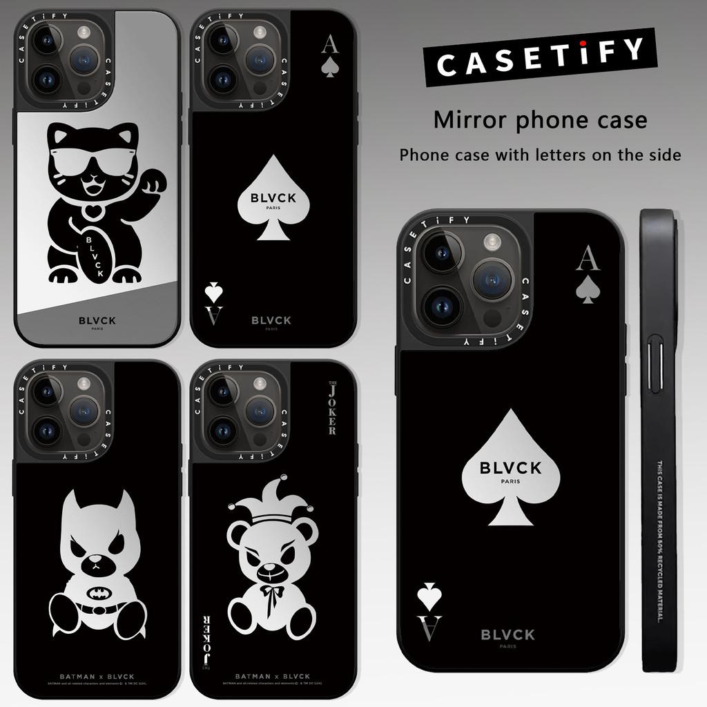 CASETIFY iPhone 17 ケース JOKER & BEAR BLVCK Ace Spades Joker Bear Casetify Mirror Phone Case Suitable