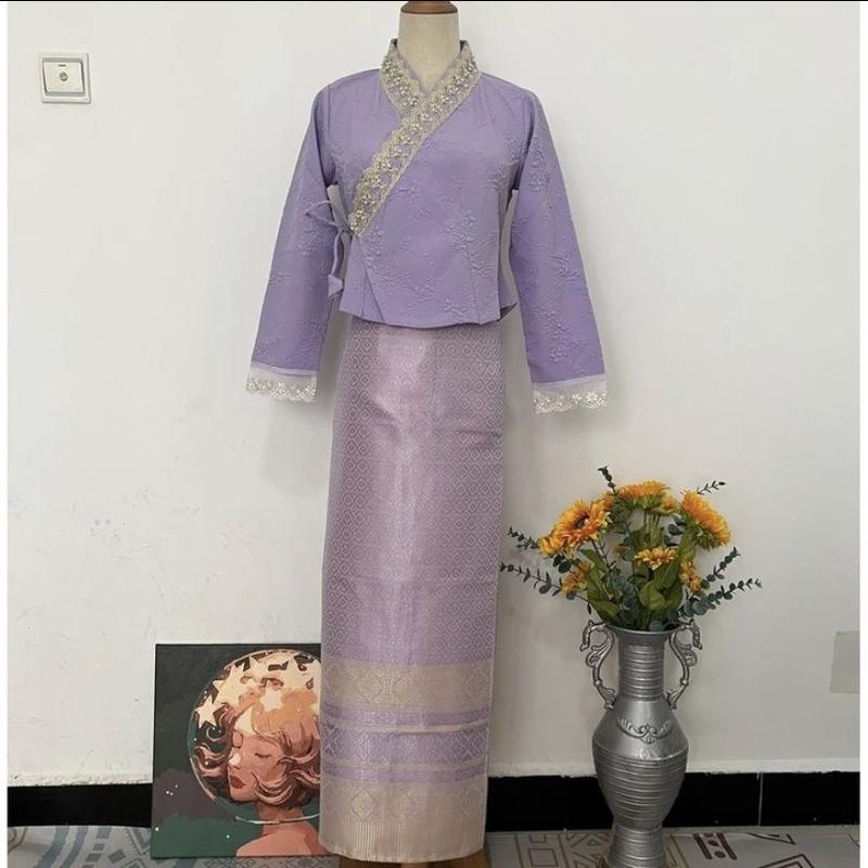 Product Introduction of 2024 Summer new Chinese style clothing fashion WOMEN'S wear set traditional long dress 11