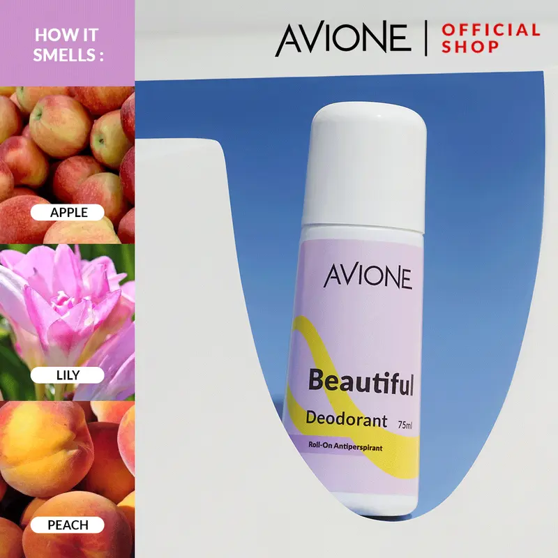 Avione Roll-On Deodorant 75 ml Mengurangi Bau Badan 4