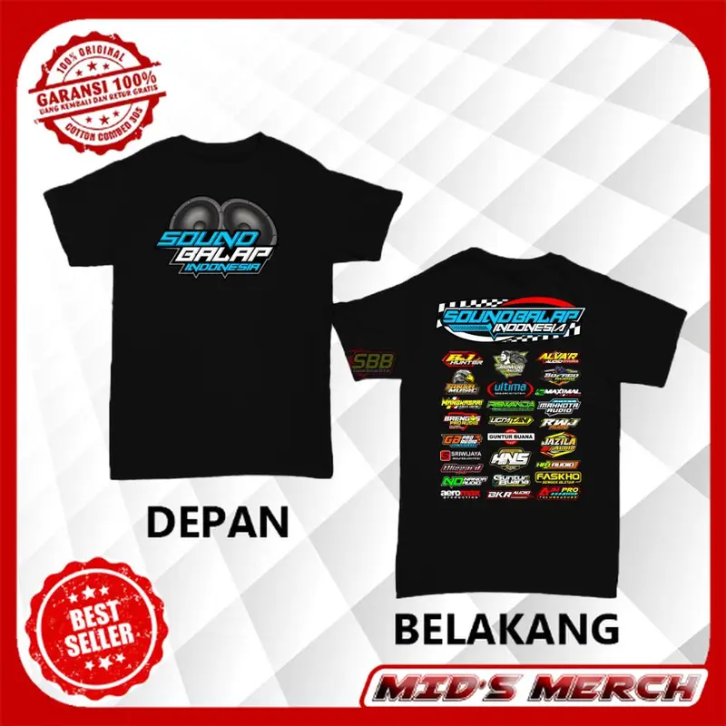 MM - Baju KAOS ANAK SOUND SYSTEM SOUND BALAP INDONESIA Audio Horeg Anak 1-14 Tahun Laki Premium Distro Katun | Cotton Combed 30s 2