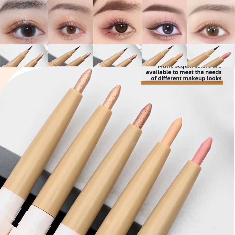 Bút Kẻ Mắt Hai Đầu 5 Màu Có Sẵn Tự Nhiên Không Thấm Nước Chống Nhòe Lớp Hoàn Thiện Lì Và Làm Sáng Bút Kẻ Mắt Phấn Mắt 2 Trong 1 Lâu Trôi Mỹ Phẩm Trang Điểm Mắt Thanh Toán Khi Nhận Hàng