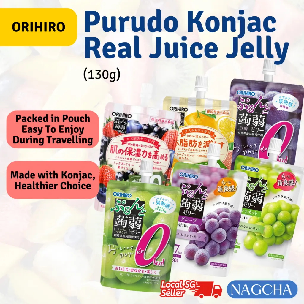 Orihiro Purudo Konjac Jelly Healthy & Delicious for Snacking (130g)