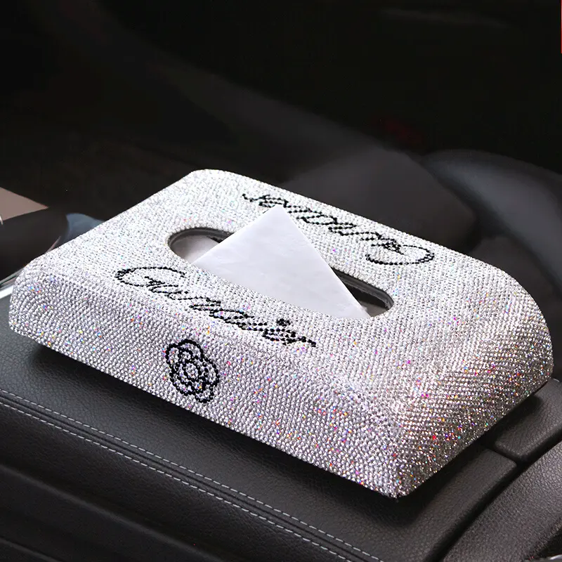 Kotak Tisu Mobil Full Bling Permata Bunga Gunaier Car 1