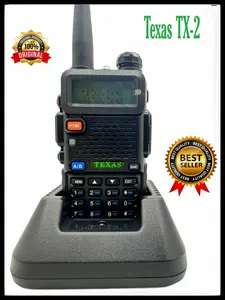 Walkie Talkie Texas Tx-2 Dualband 5KM 10 KM Garansi Internasional Ht