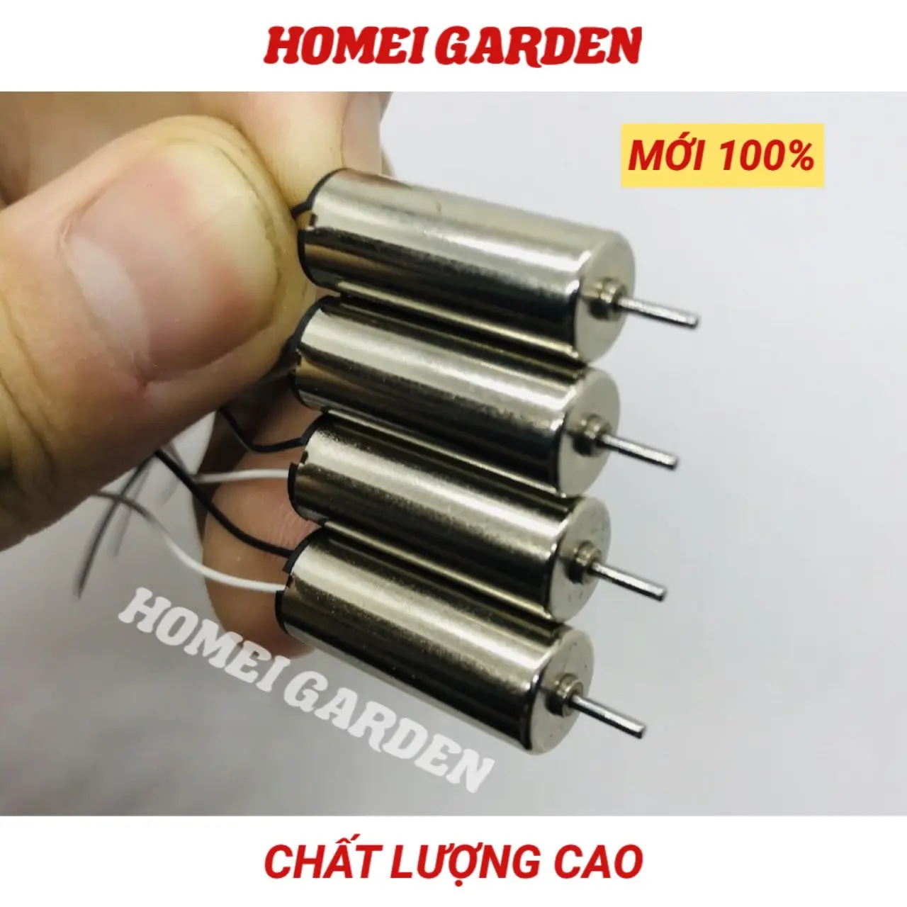 2 Motor máy bay mini 820 dây đen trắng 3.7V - 4.2V từ tính mạnh tốc độ 48000 RPM - D0248