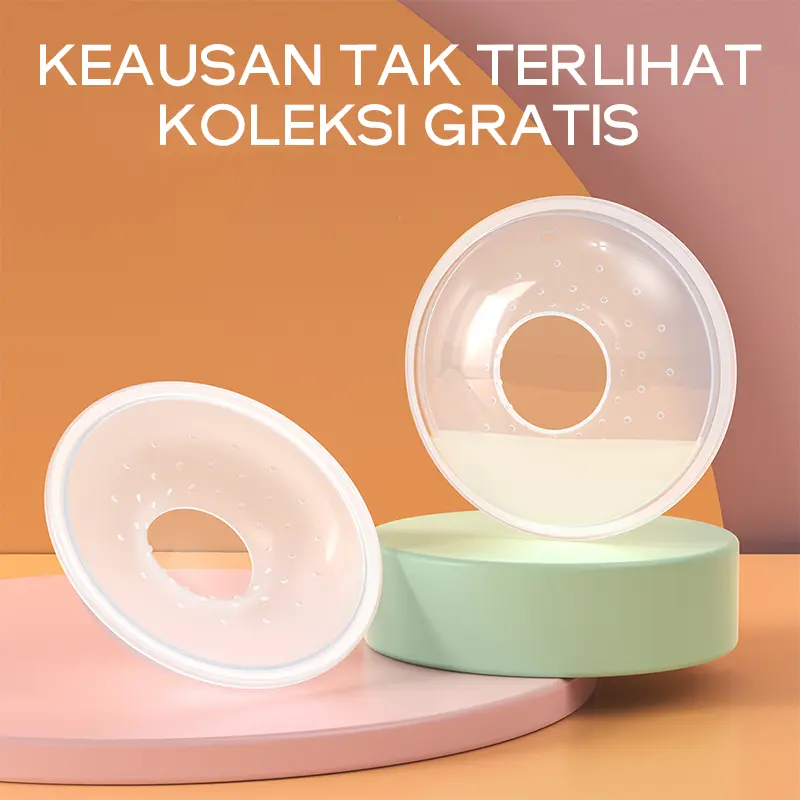 DADAWARD Wadah Penampung Asi Silikon Breast Pad Saver Shield/ Breast Milk Collector Bayi Menyusui Protector Ibu 7