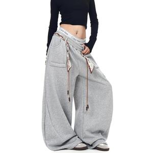 カルバンクライン 2026 アメリカンレトロスタイル デザイン ポケット スカイターサウトパンツ ユニセックス カーゴ ワイドレッグパンツ