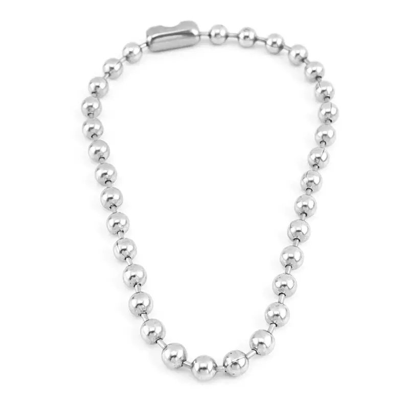 Vòng Cổ Bóng Lớn Cho Nữ, Trang Sức Punk, Hạt Hợp Kim 7.5Mm, Dây Chuyền Xương Đòn, Vòng Cổ Liên Kết, Quà Tặng Cho Nam Và Nữ 0