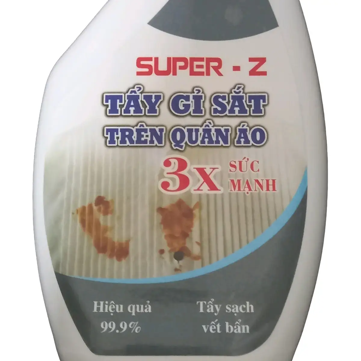 Nước Tẩy Super Z chuyên tẩy rỉ sét hay ấp/lem màu trên quần áo hiệu quả