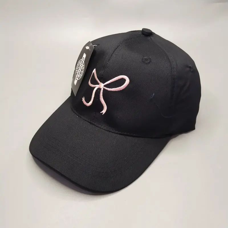 COD Topi Fashion CAP BORDIR PITA Bow Simple Korean Look Cute Ribbons Cap lucu 4