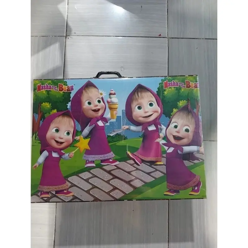 MEJA LIPAT KOPER ANAK MOTIF KARAKTER Furniture meja belajar anak lipat Kayu Plastik 2