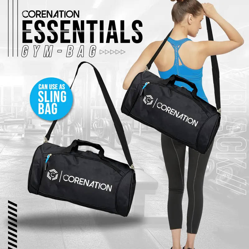 CoreNation Core Duffel Gym Bag Tas Multifungsi Duffel Olahraga Gym Sport Travel Bag Fitnes 1