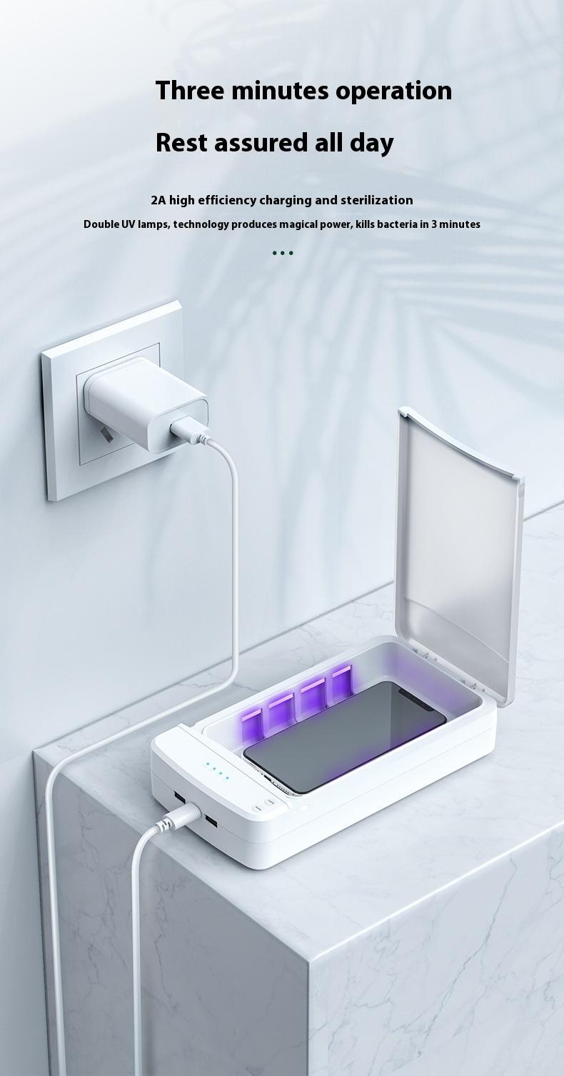 Product Introduction of Portable UV Phone Sanitizer for Multi-functional Disinfection 3