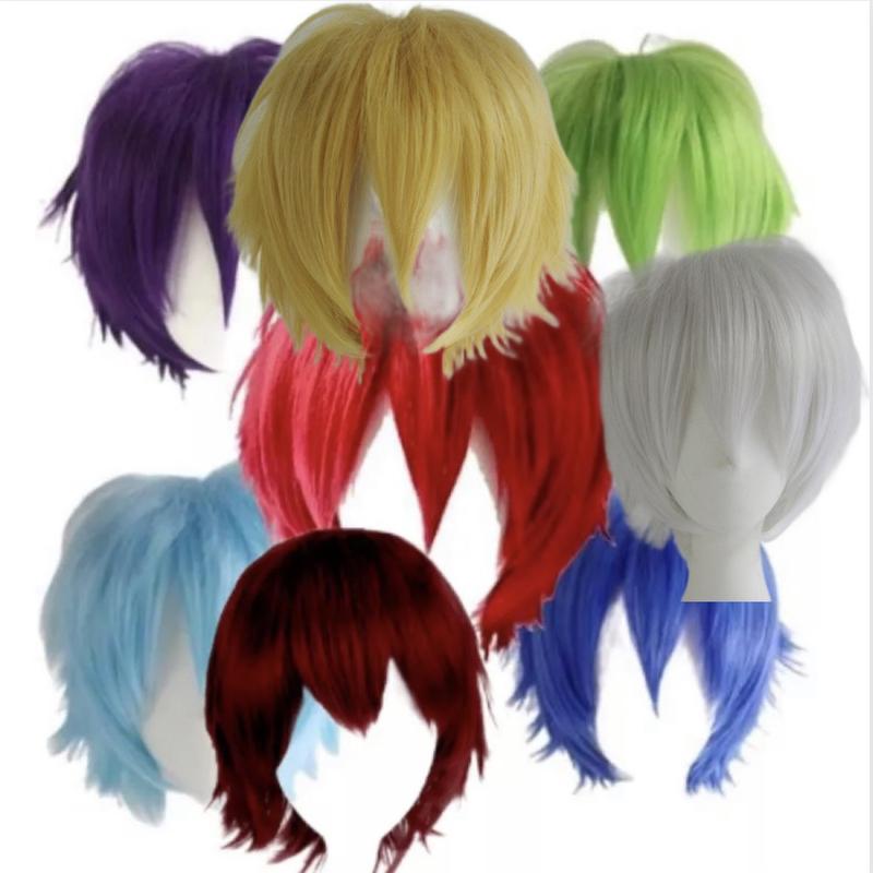 Wig Pria Warna Merah Wig Pesulap Merah 2