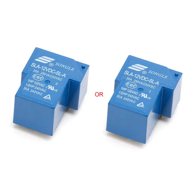 Rơ Le Nguồn, 5PIN, 12V, 30A, SLA-12VDC-SL-A, Rơ Le PCB Nguồn Cuộn Dây Dòng Điện Cao 0