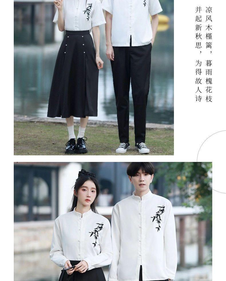 Product Introduction of Elegant Chinese Hanfu Outfit Set for Teens - Poetry Recital, School Sports Day, Graduation Choir Performance |     Traditional Costume for Middle High School Students 7