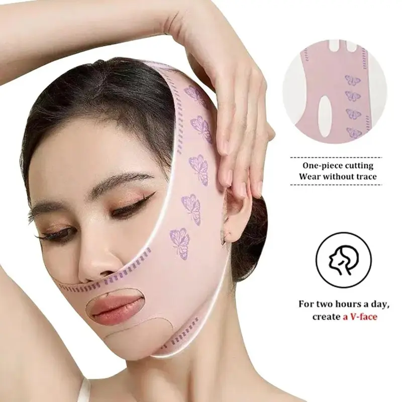 【Quà tặng Free】Mặt Nạ Chống Nhăn, Nâng Cơ Mặt Và Làm Săn Chắc, Mặt Nạ Kéo Nasolabial, Dụng Cụ Hữu Ích Cho Khuôn Mặt V 5