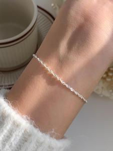 Pulsera minimalista clásica de moda simple, pulsera de eslabones a la moda y casual para combinar, accesorios de moda clásicos para uso diario