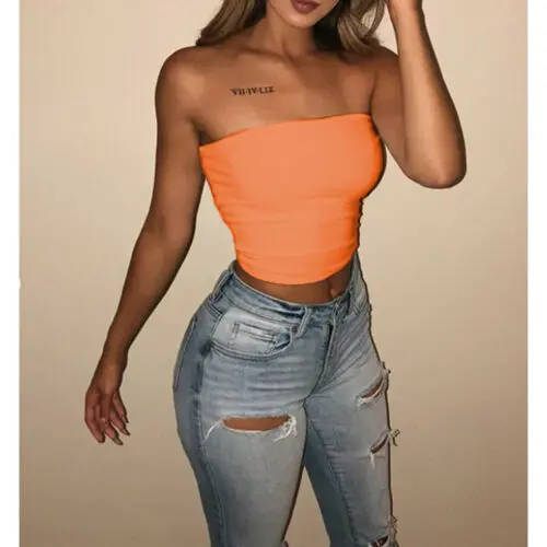 Women Top Shirt, Solid Color Slim-Fit Off Shoulder Low Chest Camisole, Summer Crop Hot Pullover Wild Fashion Tank Cami Tops