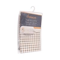 Gambar FORHOM 145X320 CM TAPLAK MEJA GINGHAM - COKELAT dari AZKO ID Kota Administrasi Jakarta Barat 4 Tokopedia