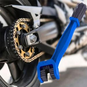 Cepillo de limpieza de cadena de tres lados, Cepillo para cadena de bicicleta, Cepillo para cadena de motocicleta, Cepillo para limpieza de disco dentado, Cepillo grande, Accesorios para lavado de autos