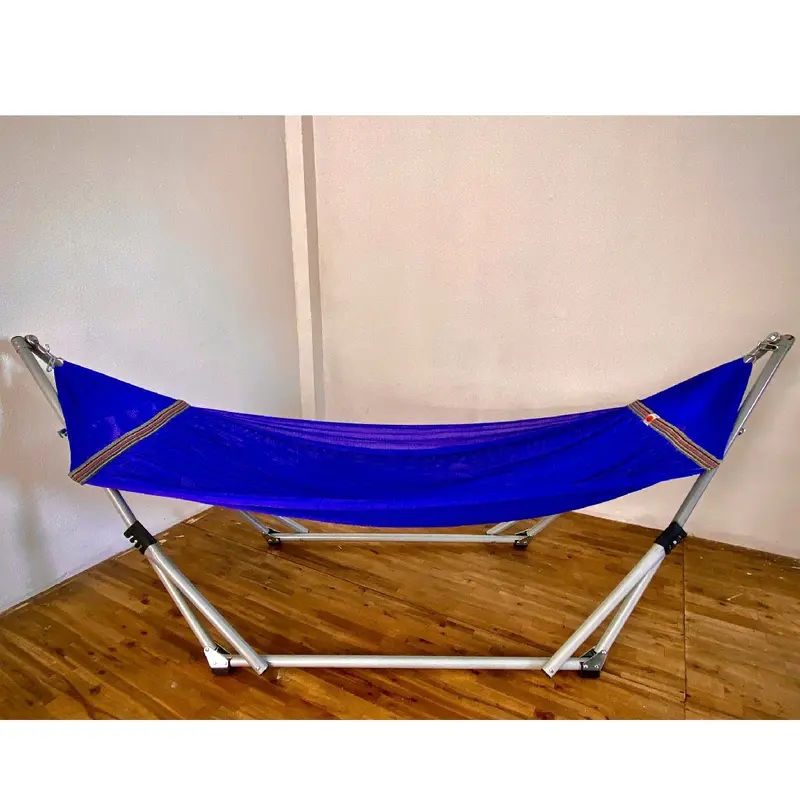 Bộ Khung Võng xếp sơn Bạc chống rỉ sét- hàng cao cấp bao chắc chắn+ lưới võng nhiều màu sắc bao êm khung  võng 4