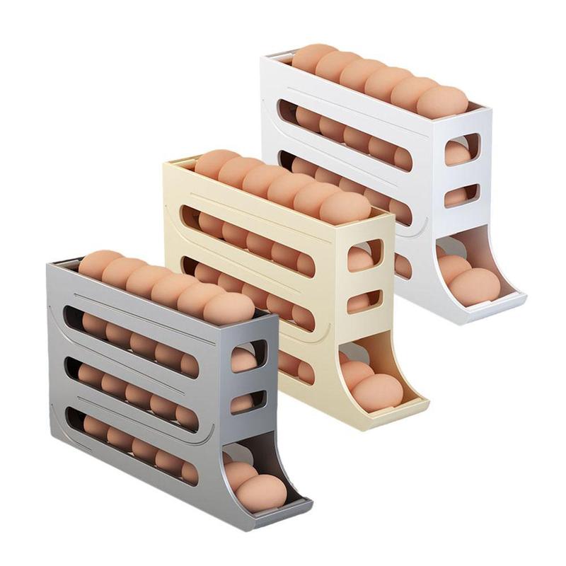 Product Introduction of Refrigerator Egg Storage Box Kitchen Egg Box Storage Large Rollin Dedicated Egg Y5X1 Capacity Y0N5 24