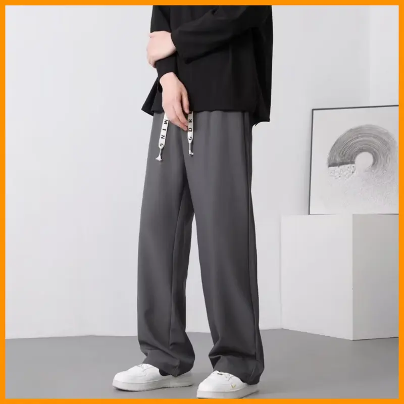 Quần Thun Nam Nữ Unisex Cotton MOON HOUSE mã S8 Màu Ghi Cao Cấp, vải dày dặn, co giãn thoải mái dành cho mọi dáng người Menswear Ong 6