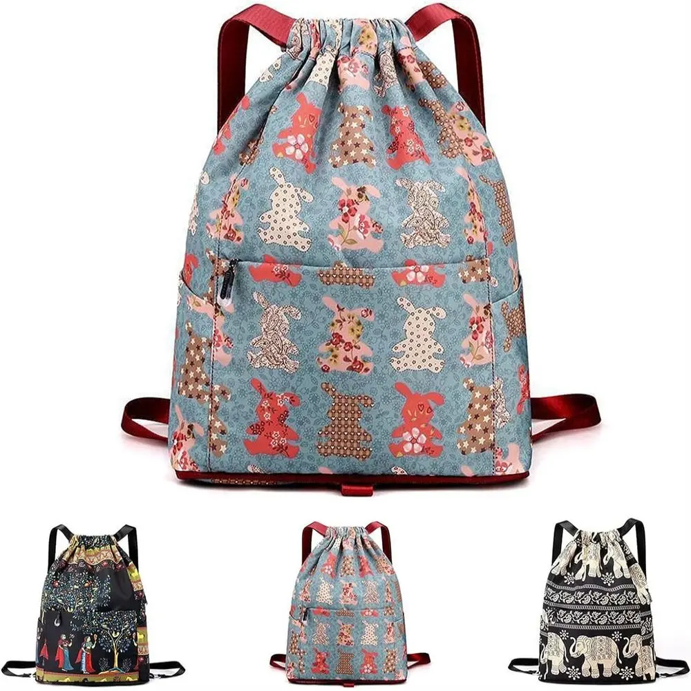 Ba lô dây rút, Thiết kế kỳ lạ, Cầm Tay và Nhẹ, Làm bằng vải Oxford, Túi Messenger, Dung lượng lớn, Có Thể Gập Lại, Tách khô và ướt, Thích hợp cho thể thao, Lý Tưởng cho du lịch