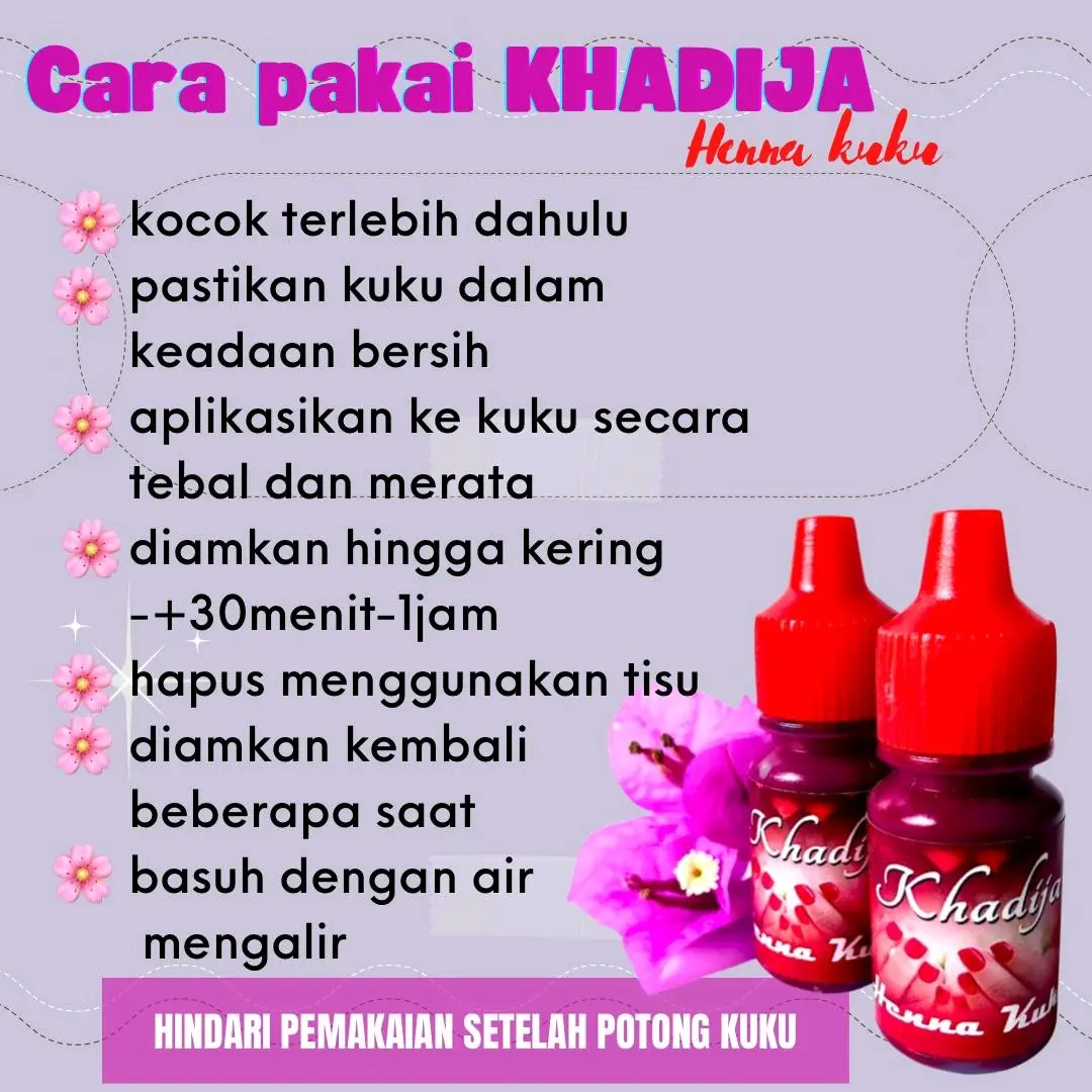 KHADIJA NAIL HENNA√ Sah untuk sholat