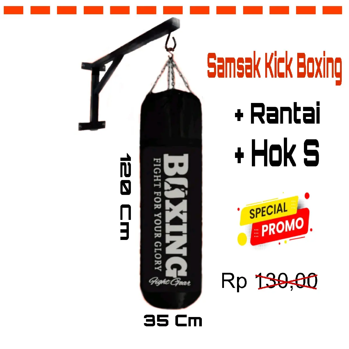 samsak Beladiri Tinju MMA Muaythai 120 Cm Atau 1,2 Meter Tanpa - Isi SAMSAK BOXING 1 Original