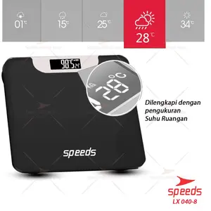 SPEEDS Timbangan Badan Digital 180kg scale kaca Berat Original 040-8