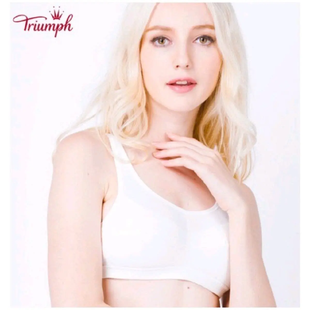 Áo lót Triumph T421V không gọng cotton cao cấp size 75a,b, 80a,b, 85a - Bra, Nữ
