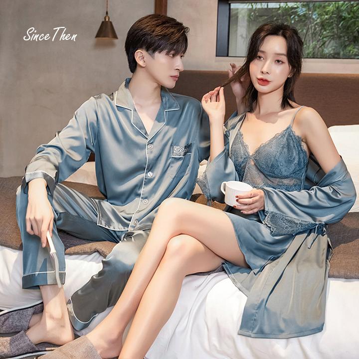 Product Introduction of Đồ ngủ đôi áo choàng cao cấp - D0006XN Nữ Top 6