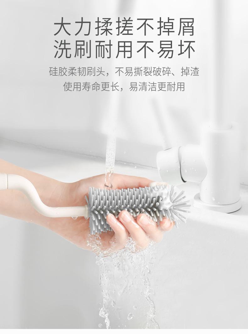 Product Introduction of Silicone Baby Bottle Brush 360 Degrees Rotating Baby Pacifier Brush Baby Bottle Brush Brush Combination Cup Brush Baby Bottle Cleaning Brush Brush Brush Brush Brush Brush Brush Suit 4