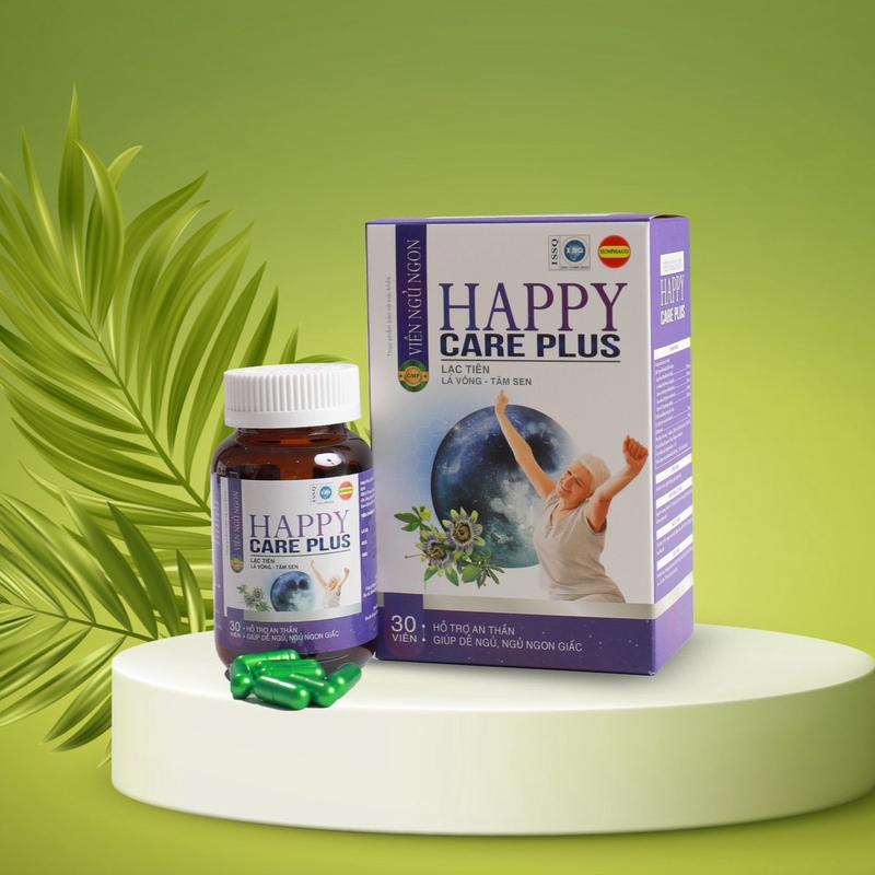 Viên ngủ ngon Happy Care Plus hộp 30 viên giúp hỗ trợ an thần, dễ ngủ và ngủ ngon giấc 4