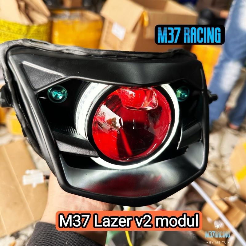  Combo Bi cầu M37V2 + choá suruma + vòng 3d mắt quỷ chỉnh app Phụ Kiện Phụ Tùng xemays 
