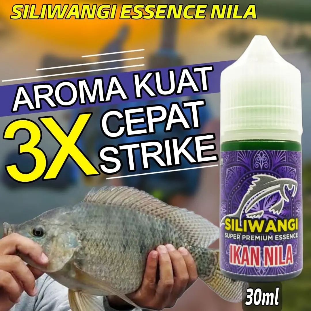 Essen Ikan Nila Siliwangi Super Premium Mancing Harian Dan Alam Liar Original 30 ml