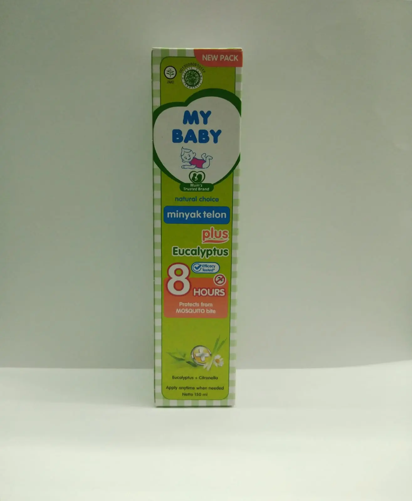 MY BABY MINYAK TELON PLUS EUCALYPTUS 8 JAM ISI 150 ML bayi perut