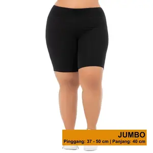AliMaMa - SHORT JUMBO - Legging Pendek Leggings Dalaman Celana Dalamen Leging Shot Sot Strit Dewasa Jumbo Murah Medan Melar Nyaman Santai Tebal