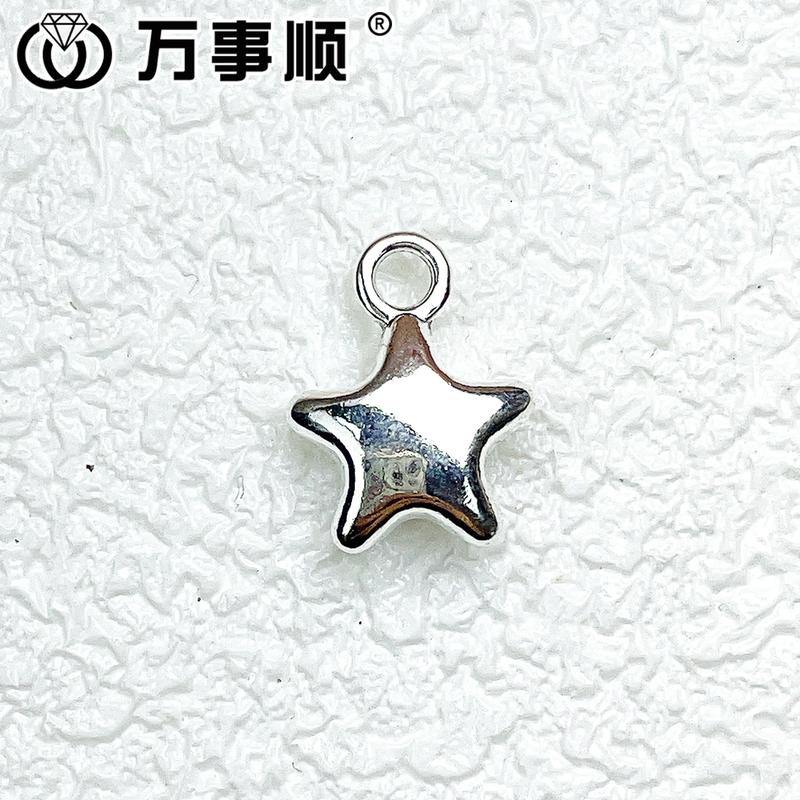 Cross-border special supply for retro Tibetan silver bead barrier alloy DIY accessories star pendant necklace bracelet jewelry accessories wholesale 6