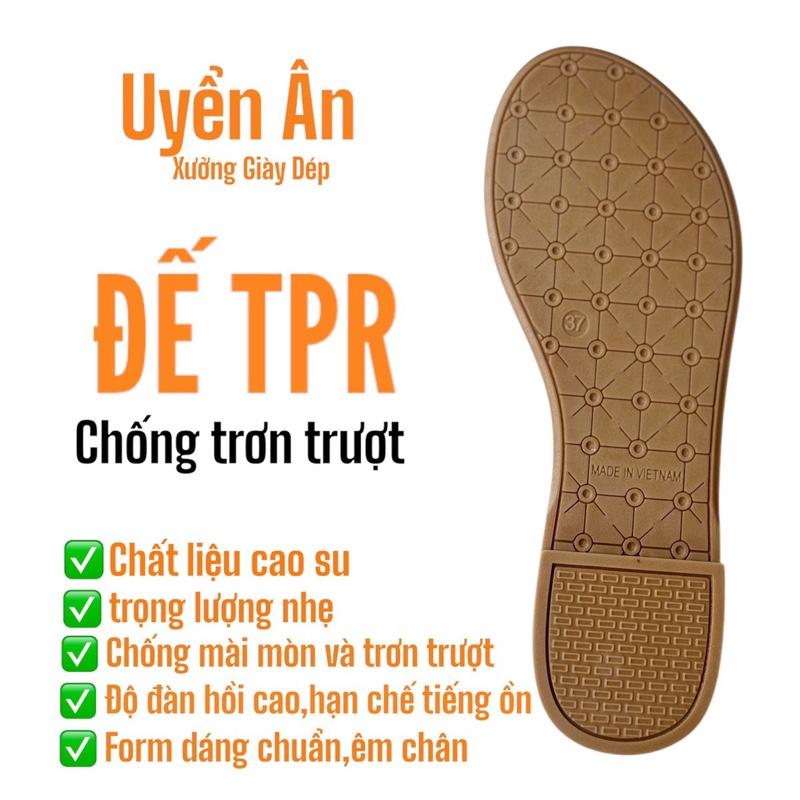 D001 Quai chữ T dây điện,đế cao du chống trơn,             Có big size,Dép mũi tròn,Uyển Ân Giày Sandal 1