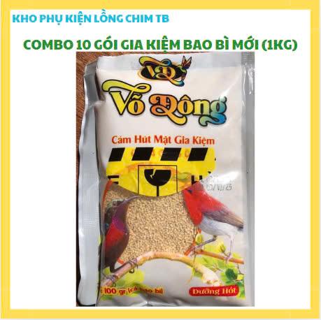 COMBO 05 CÁM HÚT MẬT GIA KIỆM CHO CHIM HÚT MẬT DẠNG HẠT BAO BÌ MỚI (GÓI 100GRAM) cám  hút