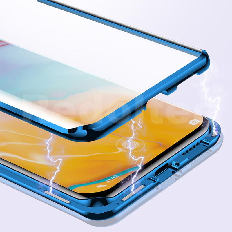 Product Introduction of OPPO Reno 13 13 Pro 5G Casing 360 Full Lens Protection Magnetic Metal Case OPPO Reno13 Pro Reno13Pro Reno 13Pro Double Sided Front Back Glass Full Body Phone Cover With Lock Buckle 15