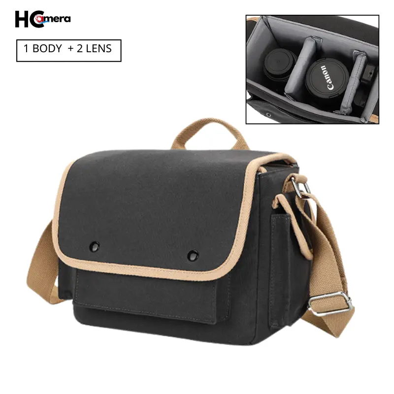 Túi Đựng Máy Ảnh, Ipad mini Cao Cấp HC48 Vải Canvas, Chống Sốc, Chống Thấm Nước - Bag - Camera 0