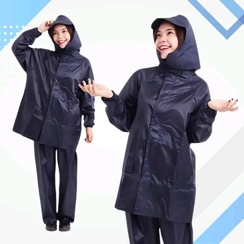 Áo Mưa Bộ Vải Dù Cao Cấp Có Phản Quang Chống Thấm Cực Tốt. 3
