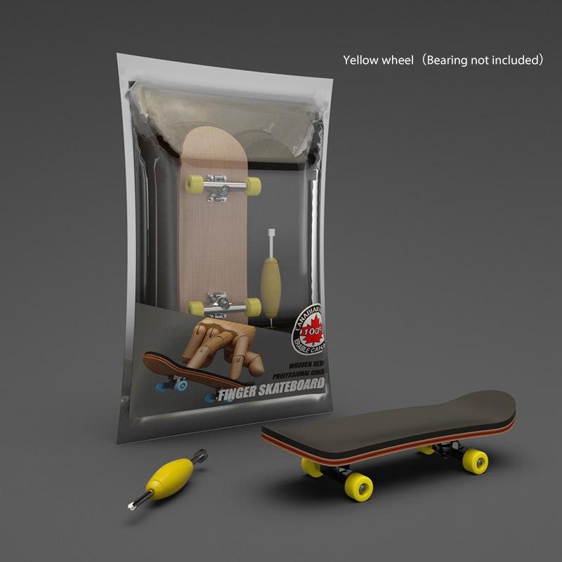 Finger SkateBoard Wooden Fingerboard Toy Professional Stents Finger Skate Set 7