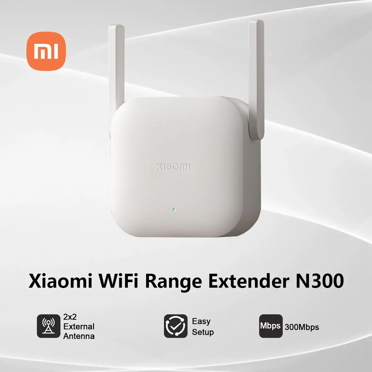 Xiaomi Wifi Range Extender N300 Wireless Connection Enhance Network 2.4GHz 300Mbps 2 External Antennas Amplifier WiFi Plastic